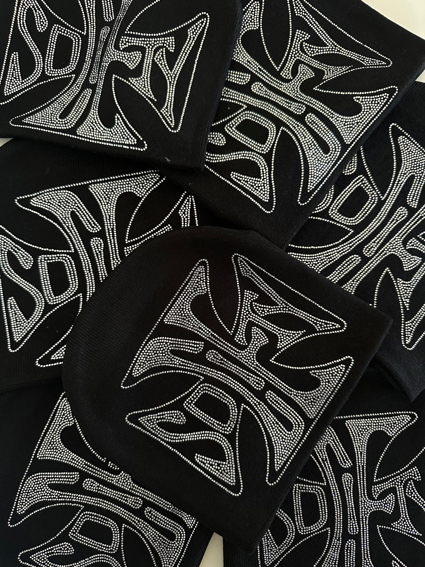 Black society logo beanie