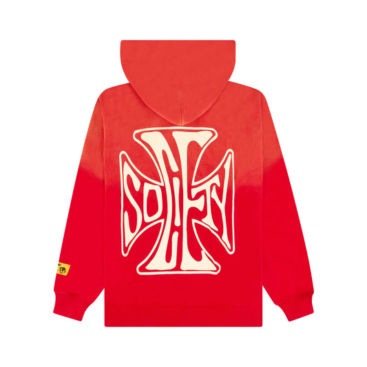 VS Cross Logo Hoodie Red