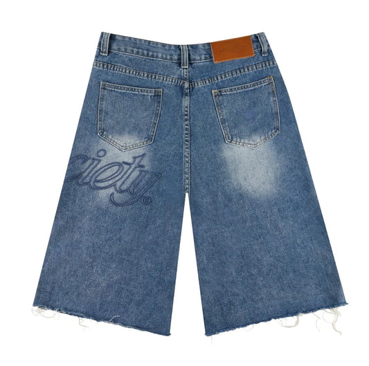 VS Reconstructed Denim Shorts (Dark Wash)