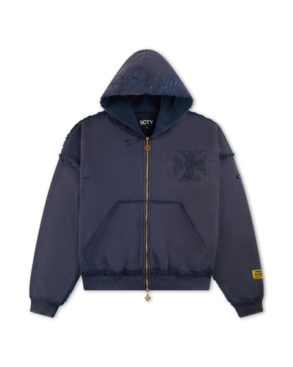 VS ZIP HOODIE (NAVY BLUE)
