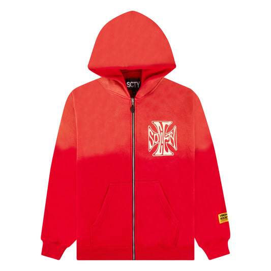VS Cross Logo Hoodie Red
