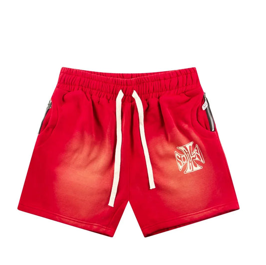 VS Cross Logo Shorts Red (Pre Order)