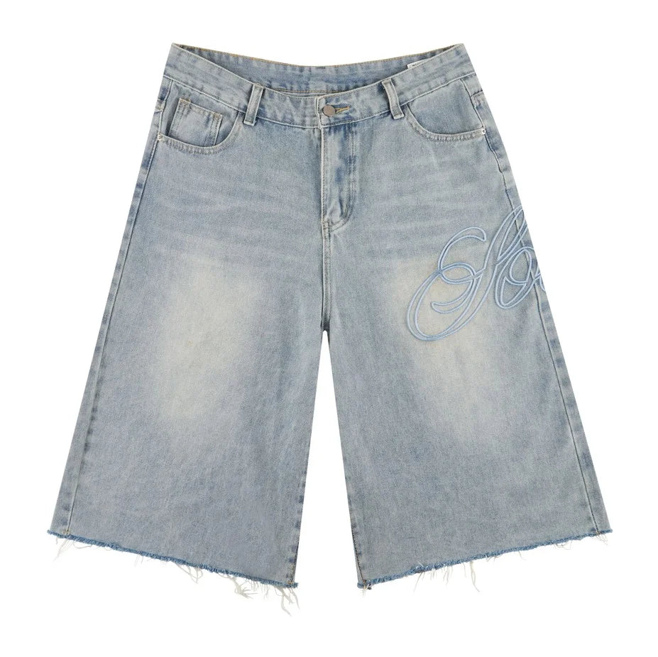 VS Reconstructed Denim Shorts (Indigo Light Wash)
