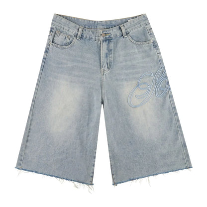VS Reconstructed Denim Shorts (Indigo Light Wash)