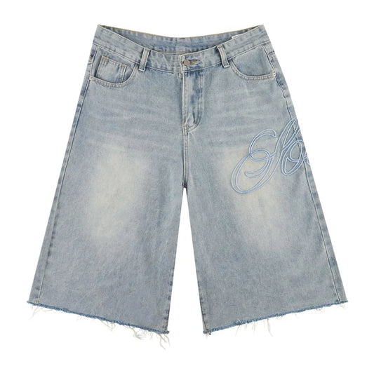 VS Reconstructed Denim Shorts (Indigo Light Wash)
